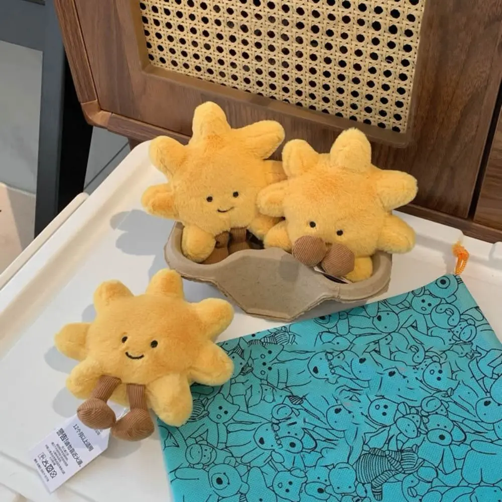 أزياء الكرتون حقيبة الشمس سحر لطيف لينة محشوة عباد الشمس المفاتيح قلادة المحمولة أفخم دمية قلادة