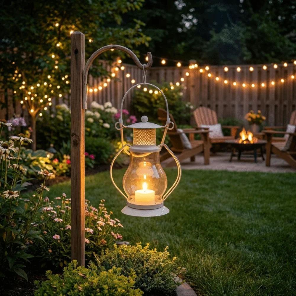 

Candles Cover Retro Metal Candlestick Portable Decorative Windproof Lampshade with Handle Tent Lantern Cafe Shop