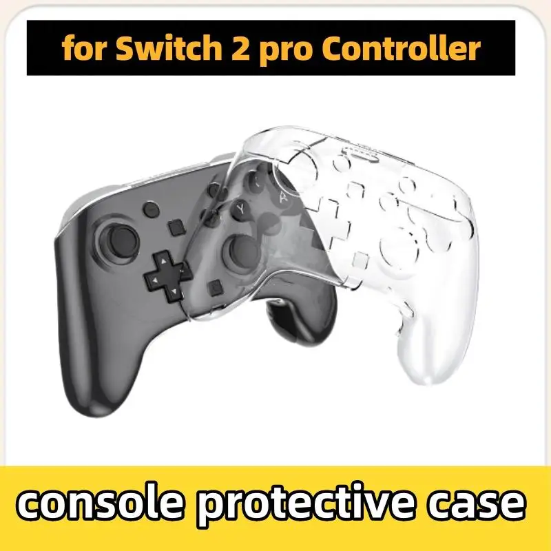 

For Switch 2 Pro Controller Transparent Protective Case Hard Clear Cover Anti-scratch Transparent Protective Case For Switch 2