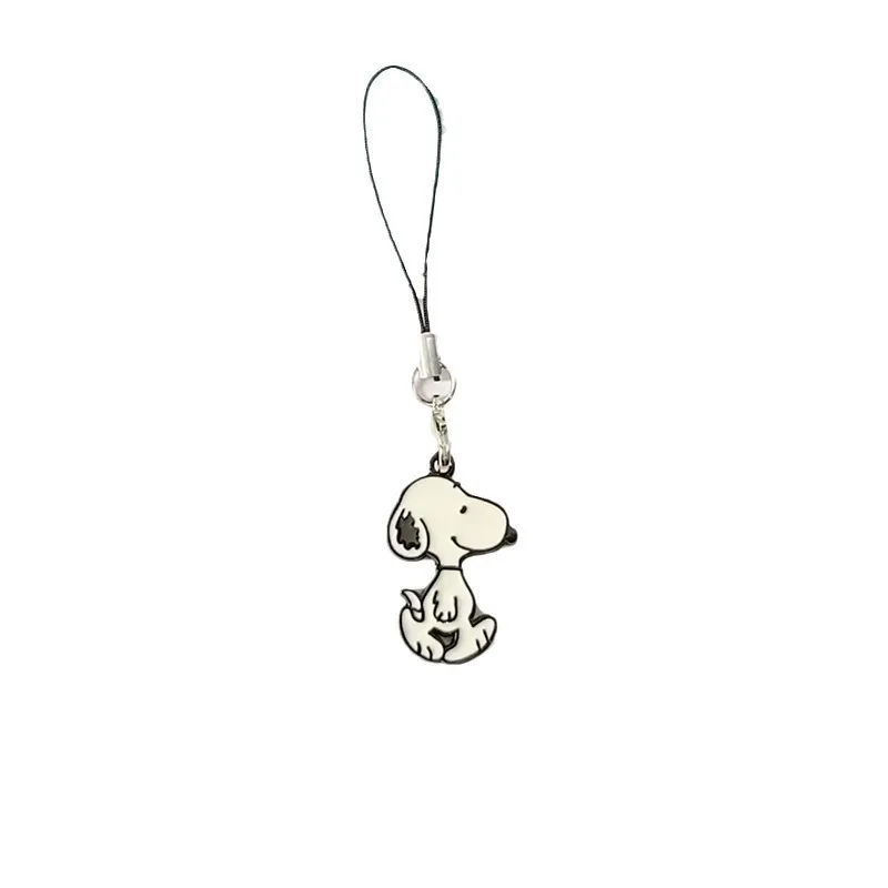 Snoopy Uomini e donne Simpatico cartone animato creativo Moda Semplice Borsa versatile Decorazione del telefono cellulare Portachiavi con ciondolo squisito