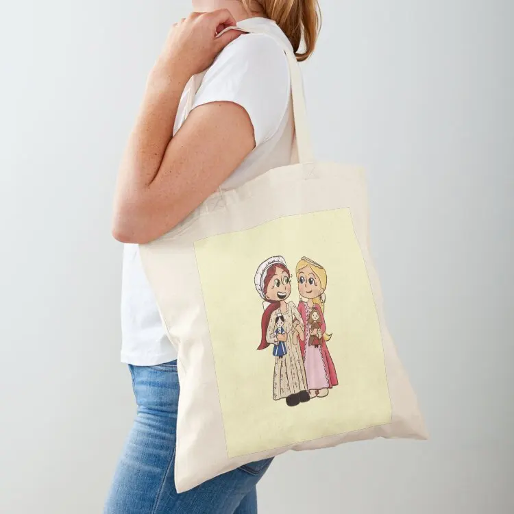 

Felicity and Elizabeth with dolls history girl Tote Bag female bag Big bag women custom bags canvas tote bags