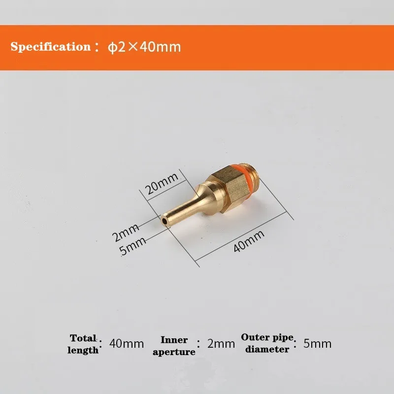 1Pcs Reinem Kupfer Hot Melt Kleber Pistole Düse Lange Kurze Kleine-bohrung Große Durchmesser Kleber Pistole Düse auslaufsichere Pistole Düse