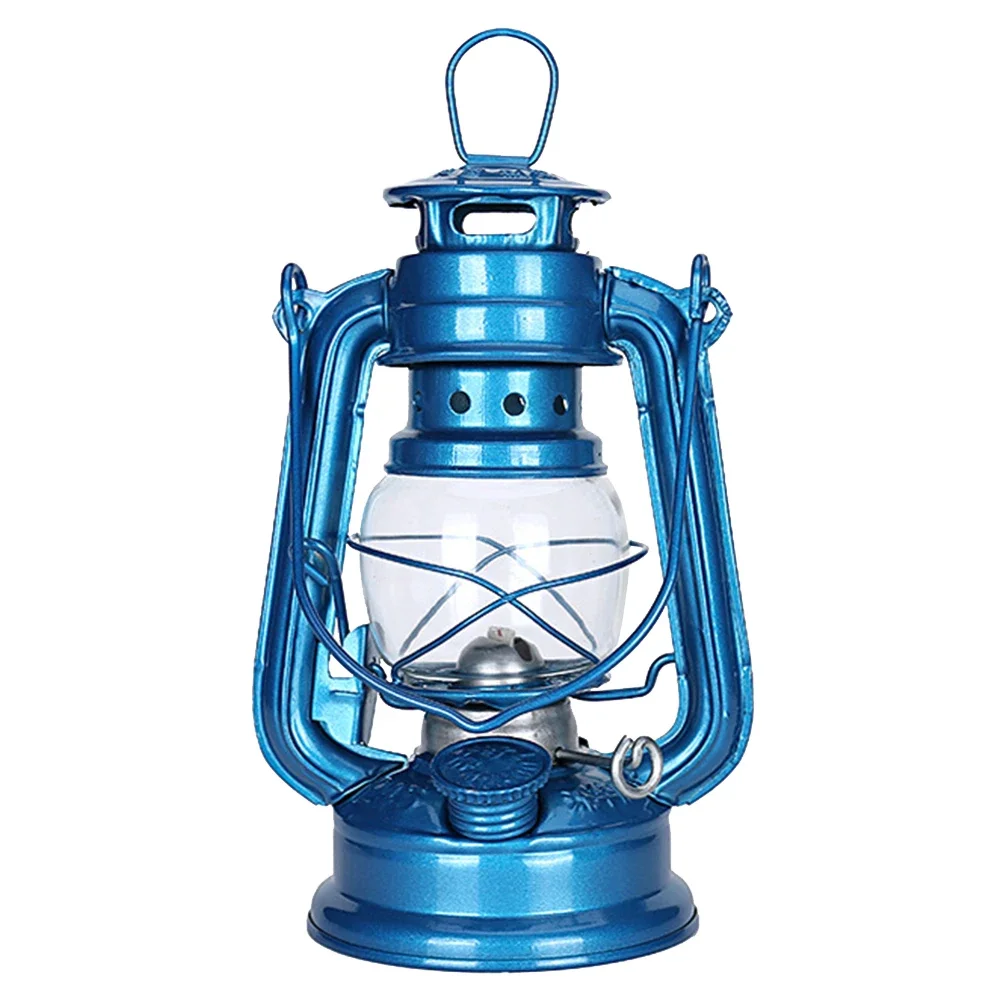 Vintage Hurricane Lantern Metal Kerosene Lantern Fuel Camping Lanterns with Handle for Patio Decoration