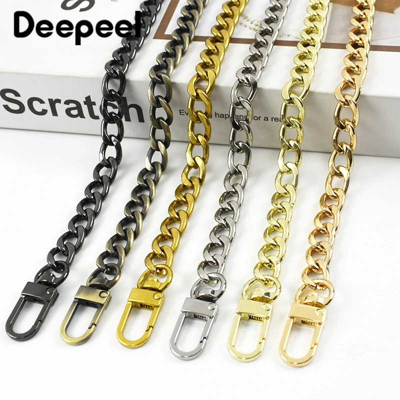 

Deepeel 100/110/120cm Bag Chain Metal Hooks Bags Straps for Crossbody Shoulder Women's Purse Replacement Chains DIY Accessories