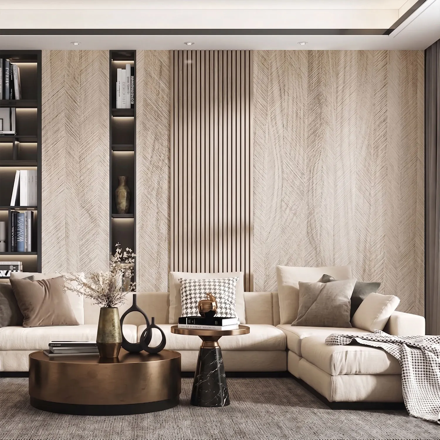 1 Roll Wood Grain Self-Adhesive IXPE Wallpaper, Waterproof, Oil-Resistant Peel-and-Stick Wallpaper Renovation Film Easy to Cut