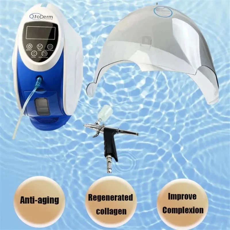 O2toderm Oxygen Therapy Facial Machine with Dome Portable Anti-aging Skin Rejuvenation Beauty Equipment