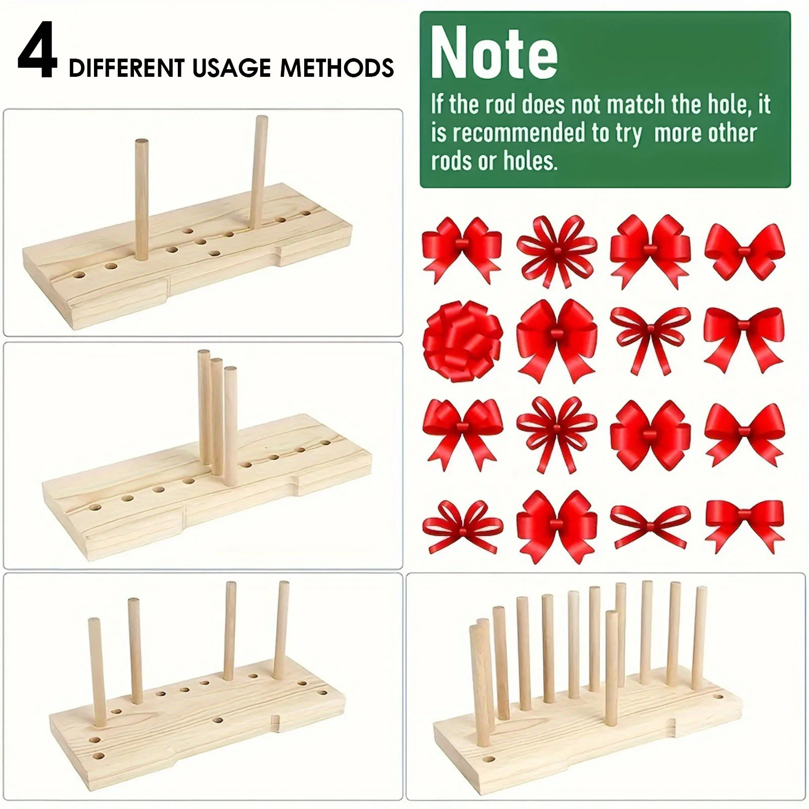 Archi strumenti per la produzione di legno strumento portatile rimovibile leggero adatto per la festa di natale in vacanza in famiglia