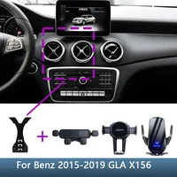 Soporte para teléfono para Mercedes Benz GLA X156 2015 -2019 CLA 2013-2019 C117, soporte fijo especial para coche, Base de carga inalámbrica