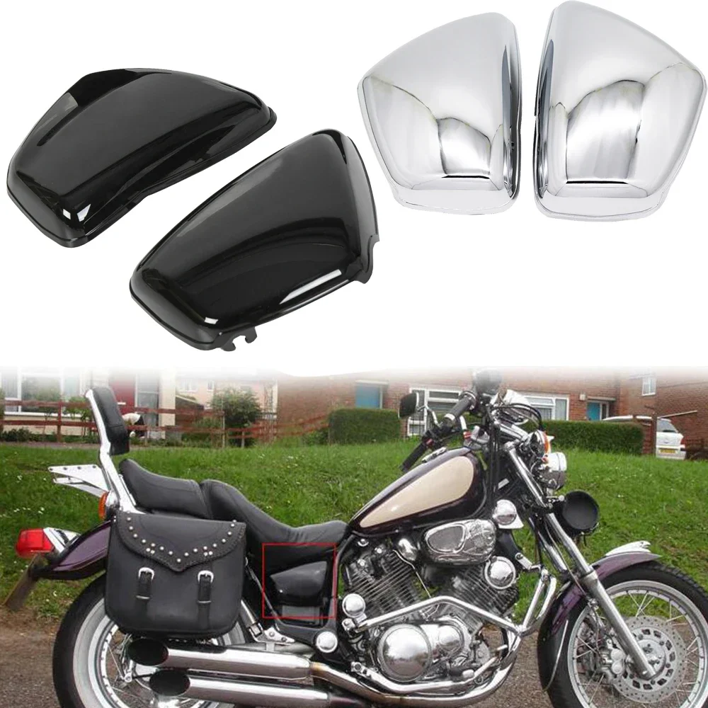 Motorcycle Left Right Side Battery Fairing Cover For Yamaha XV700 XV750 XV1000 XV1100 Virago 1984-later