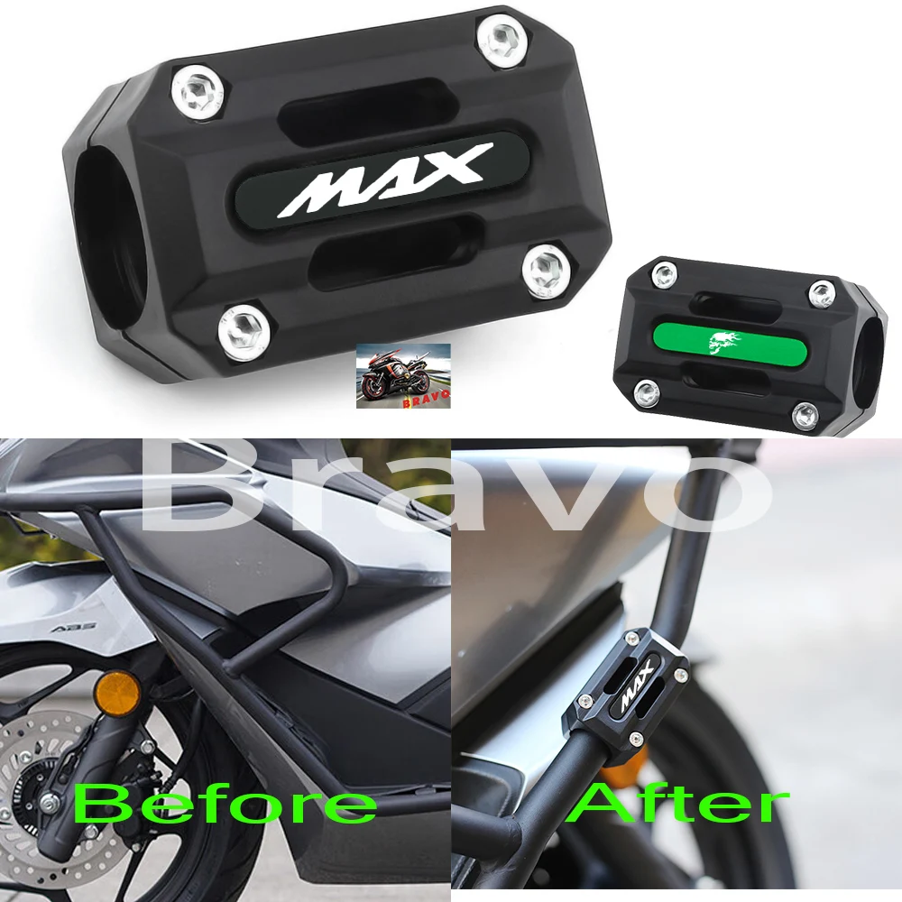 

Для Yamaha Tmax T max 530 560 защита двигателя мотоцикла, защитный блок бампера, аксессуары для аварийной дуги 22 мм, 25 мм, 28 мм