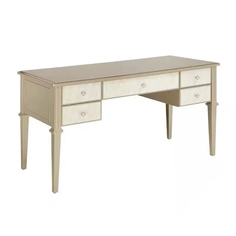

Desk bedroom new dresser makeup table high-end study solid wood storage locker