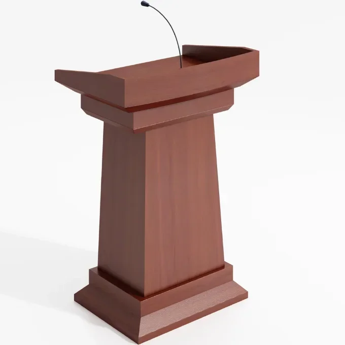 Factory Sale Wood Speech Lectern Church Podium For Meeting Room And School Atril