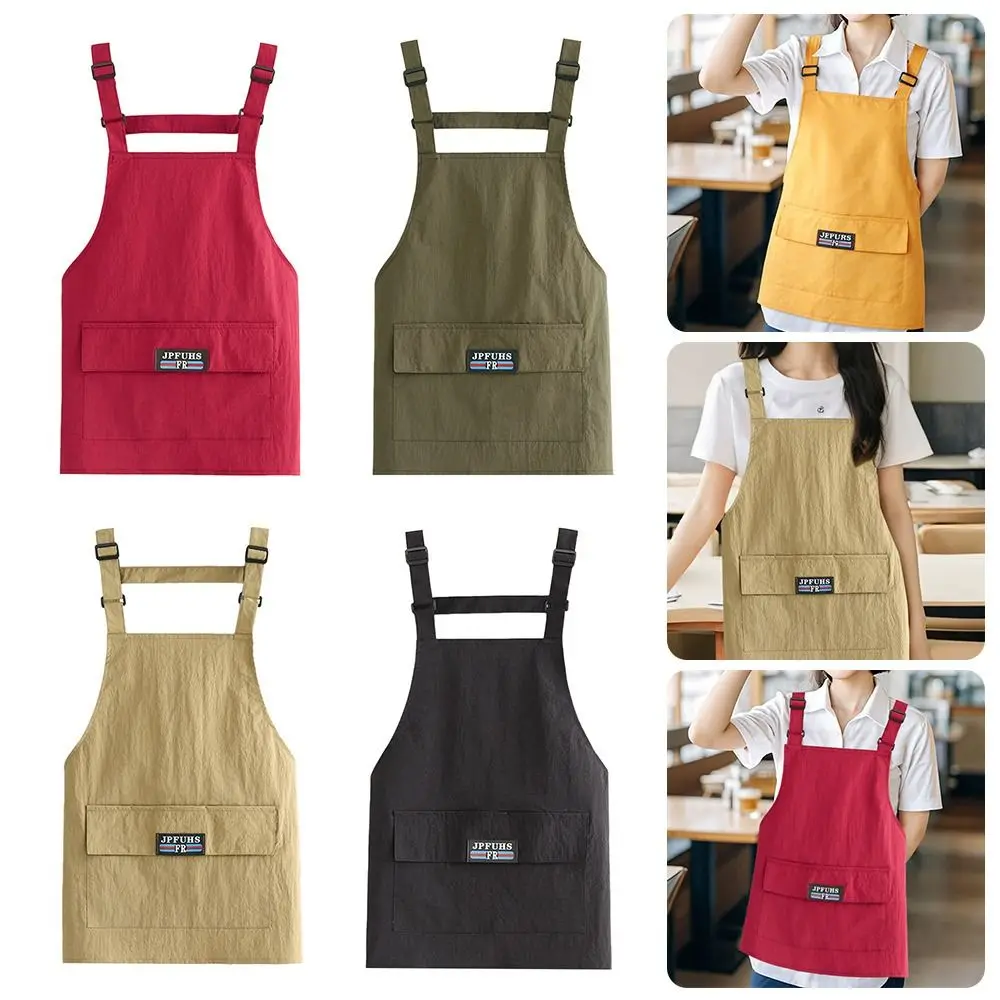 

Waterproof Kitchen Apron Anti-fouling Oil-proof Sleeveless Chef Apron Catering Work Clothes for Barber Coffee Shop Catering