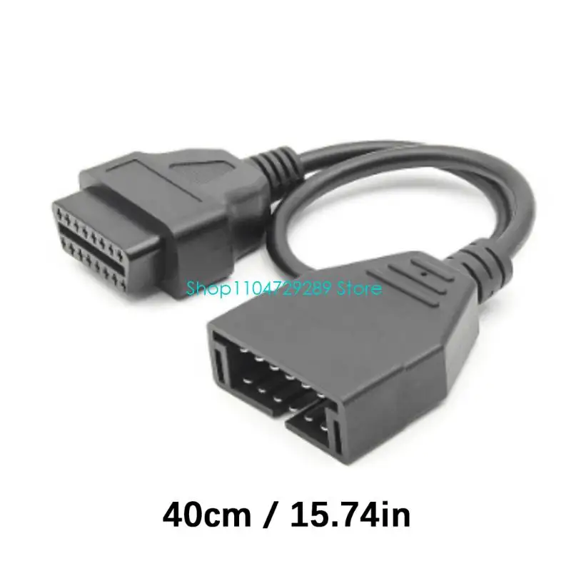 D8KE البلاستيك كابل التحويل OBD2 واجهات 12pin لتوافق ماسح الضوئي #6