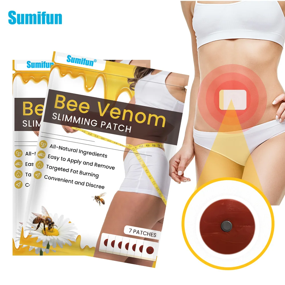 7/14/21/35/70Pcs Sumifun Bee Venom Slimming Patch Lose Weight Fat Burning Sticker Belly Thigh Arm Leg Cellulite Removal Plaster