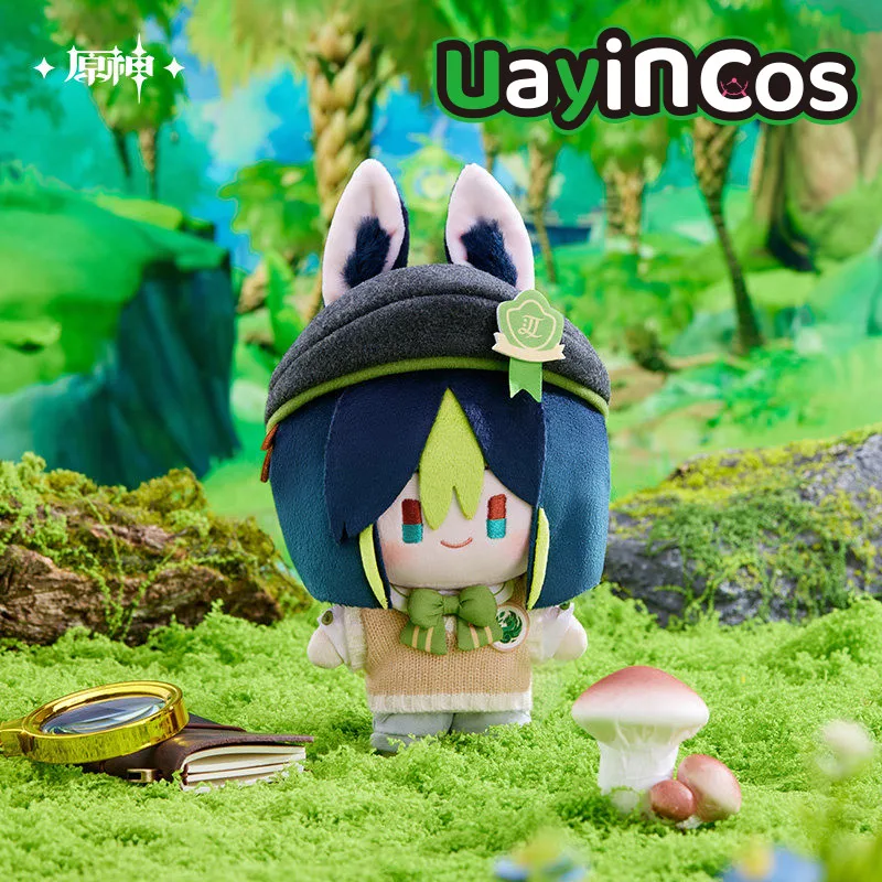 

18cm Official Genshin Impact Kaveh Alhaitham Wanderer Cyno Tighnari Stuffed Plushie Doll Clothes Keychain Ornament Anime Game To