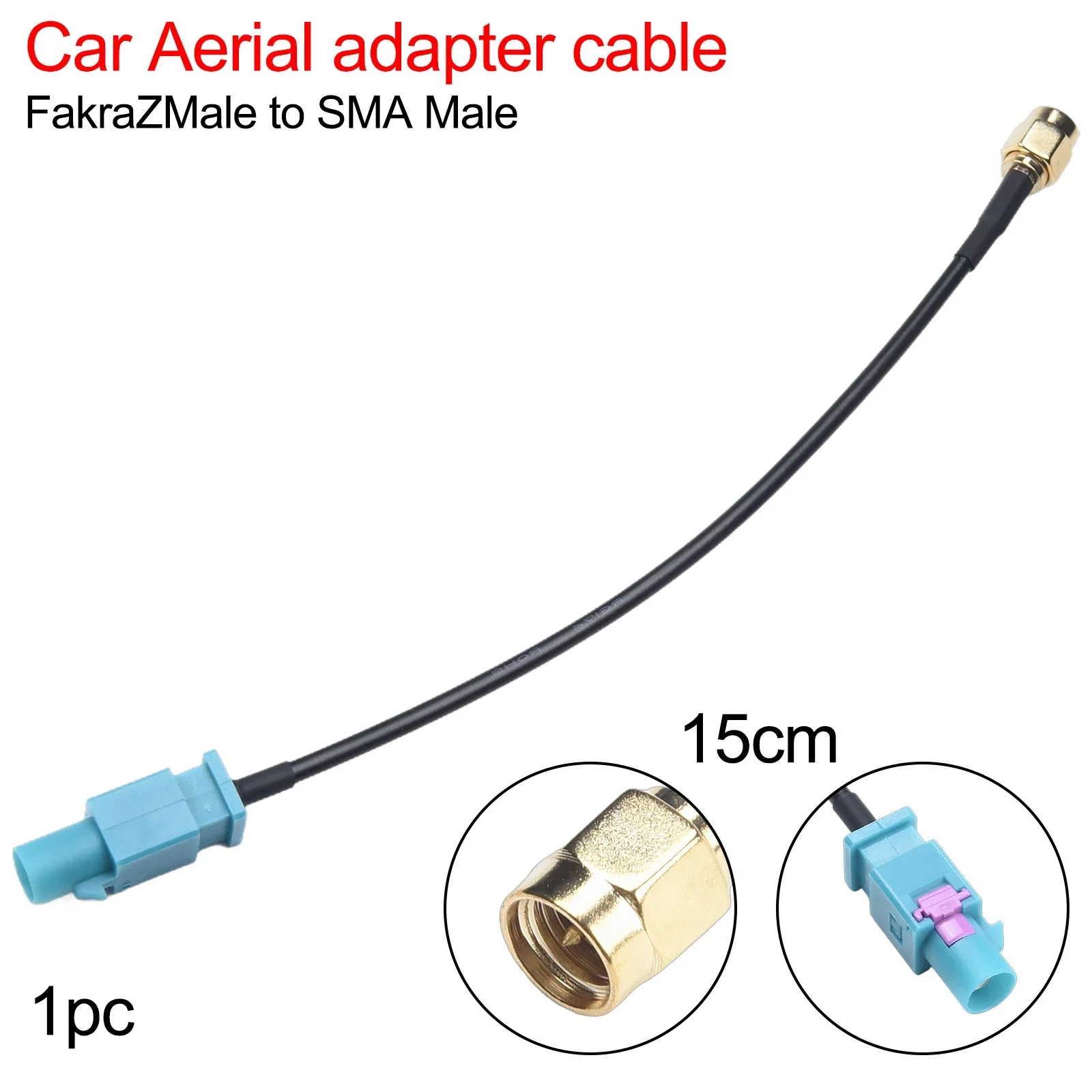 Durable Antenna Plug Cable Antenna Adapter Cable Car Accessories Car Antenna Plug Cable Car GSM GPS DAB TV Antenna