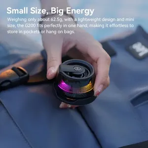 Bluetooth tragbarer Bluetooth, RGB-Beleuchtung, Magnetlautsprecher, Mini-Lautsprecher, 7-Stunden-Wiedergabe, Telefonunterstützung, Hecate G200, BT5.3 10 Hauptverkäufe Alto -Sprecher - №4
