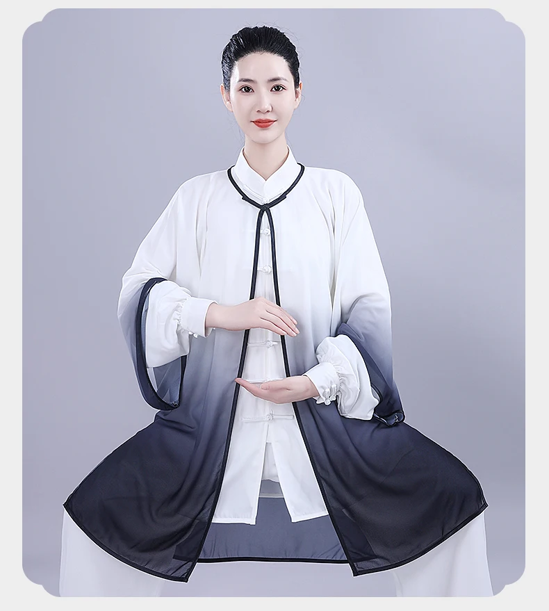 تاي تشي موحدة الصينية التقليدية تانغ دعوى الكونغ فو الملابس الووشو الكونغ فو ممارسة الملابس في الهواء الطلق سترة رياضية السراويل مجموعات #5