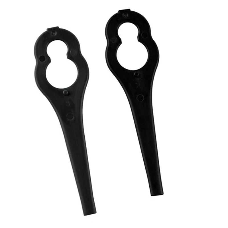 Coupe-bordure en plastique pour tondeuse à gazon de jardin, 50 pièces, lame de rechange, lame de coupe, outils de jardin, installation facile