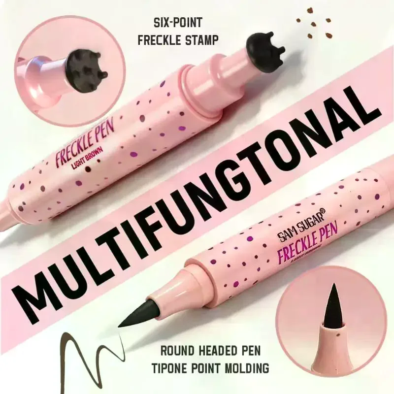 1PCs Fake Freckles Pen Natural Waterproof Face Brown Eyeliner Spot Pen Makeup Waterproof Dot Spot Pen Pretend Makeup Tool Fun
