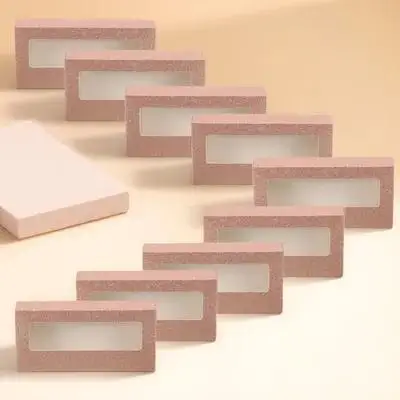 Cajas de 20 piezas para pestañas, organizador de almacenamiento con tapa transparente portátil, estuches para extensiones de pestañas, contenedores para embalaje de pestañas postizas