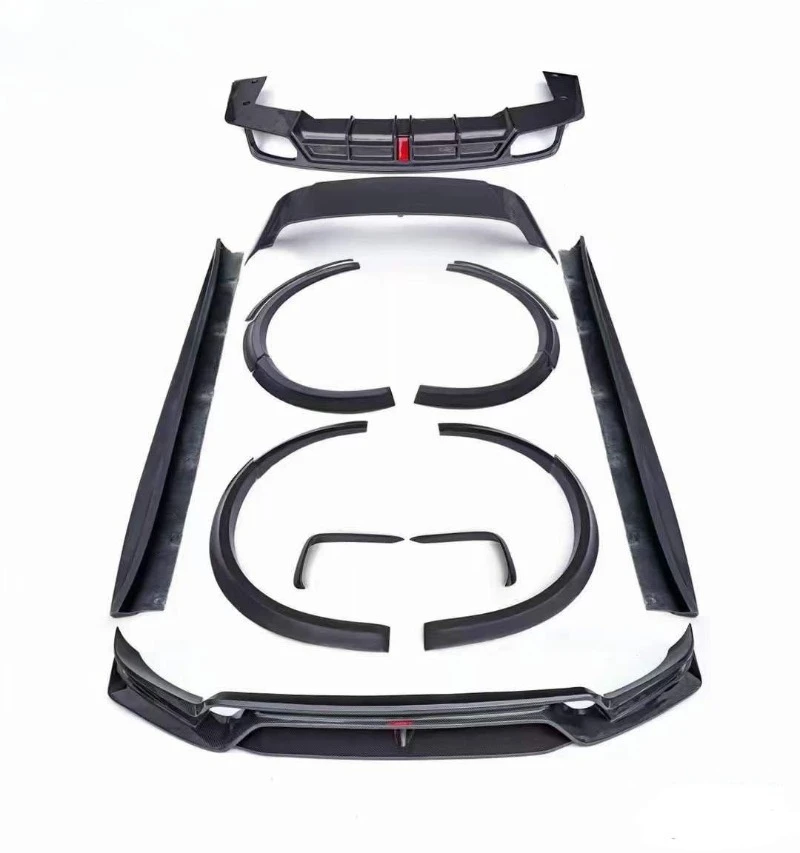 

Suitable For CMS style carbon fiber body kit for Porsche Cayenne 9Y0 carbon fiber front lip and rear diffuser side skirt