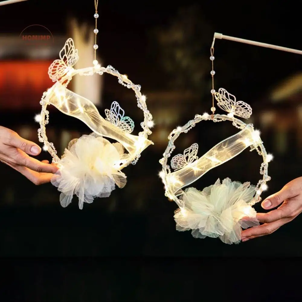 

DIY Material Bag Mid-Autumn Festival Lantern DIY Glowing Lotus Flower Shape Handheld Rabbit Lantern Luminous Chinese Style