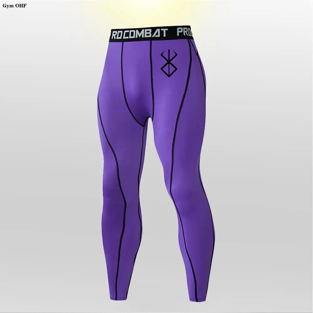 Anime Berserk-Men's Jogging Compression Pants Sports Running Tights Gym Bodybuilding Exercise Leggings Quick Dry