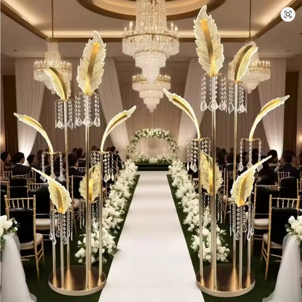 

5pcs Need plug in )Led Modern Chandelier Luxury Nordic Chandelier Centerpieces for Wedding Table Led Decoration Lights Outdoor