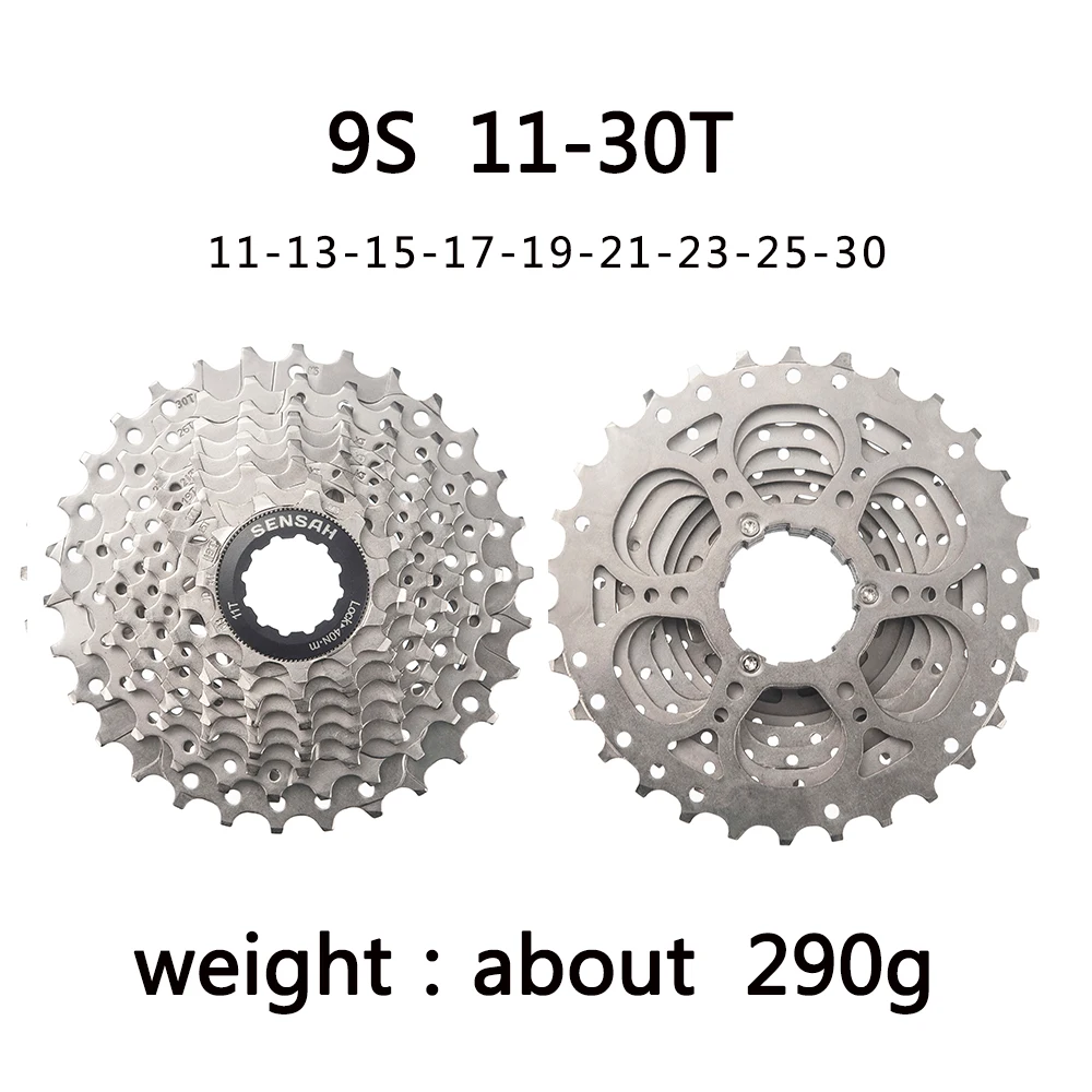 SENSAH 8/9/10/11 Geschwindigkeit Rennrad Kassette 11V 23T/25T/28T/30T/32T/34T/36T Fahrrad Freilauf K7 10S Schwungrad für HG Hub