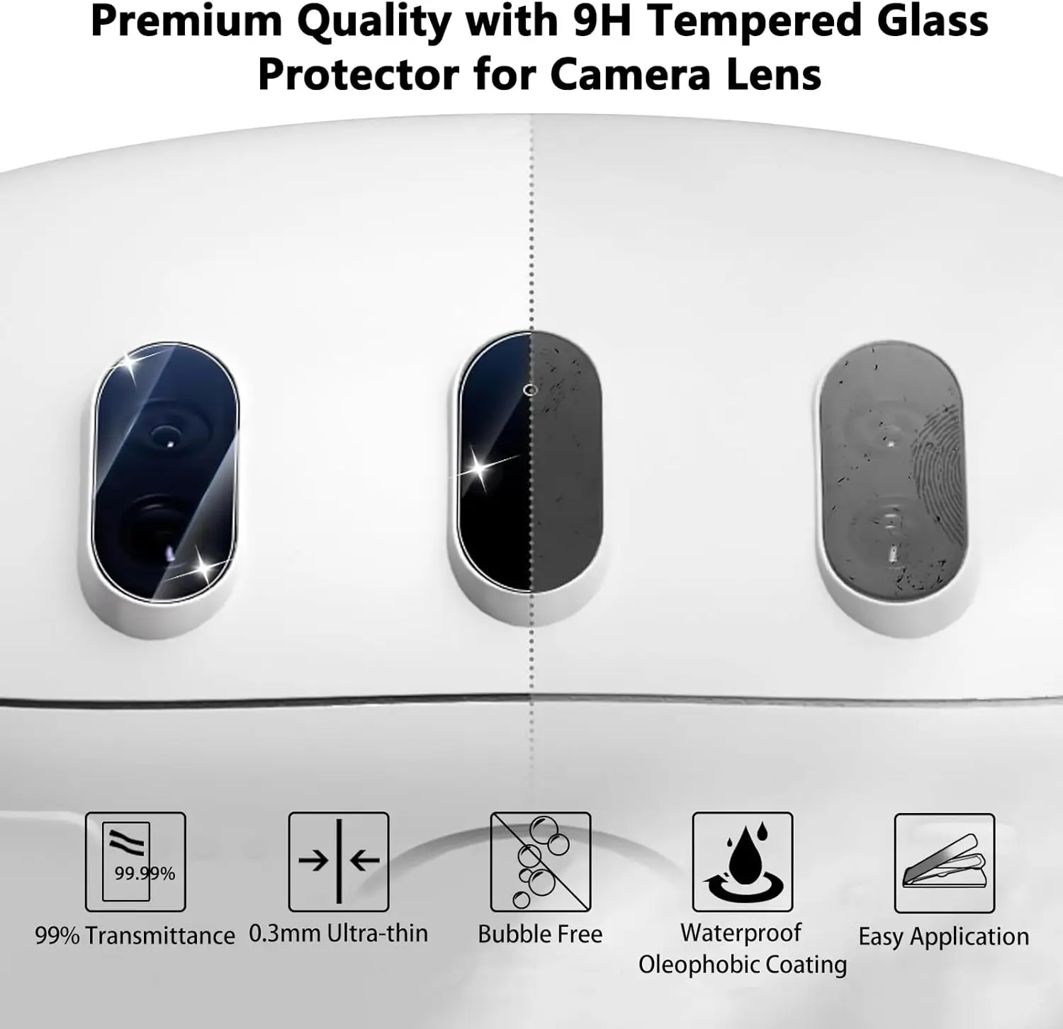 Tempered Glass for Quest 3 Camera Lens Protector Ultra-thin HD Len for Oculus Meta Quest 3 Anti-Scratch Camera Protective Cover