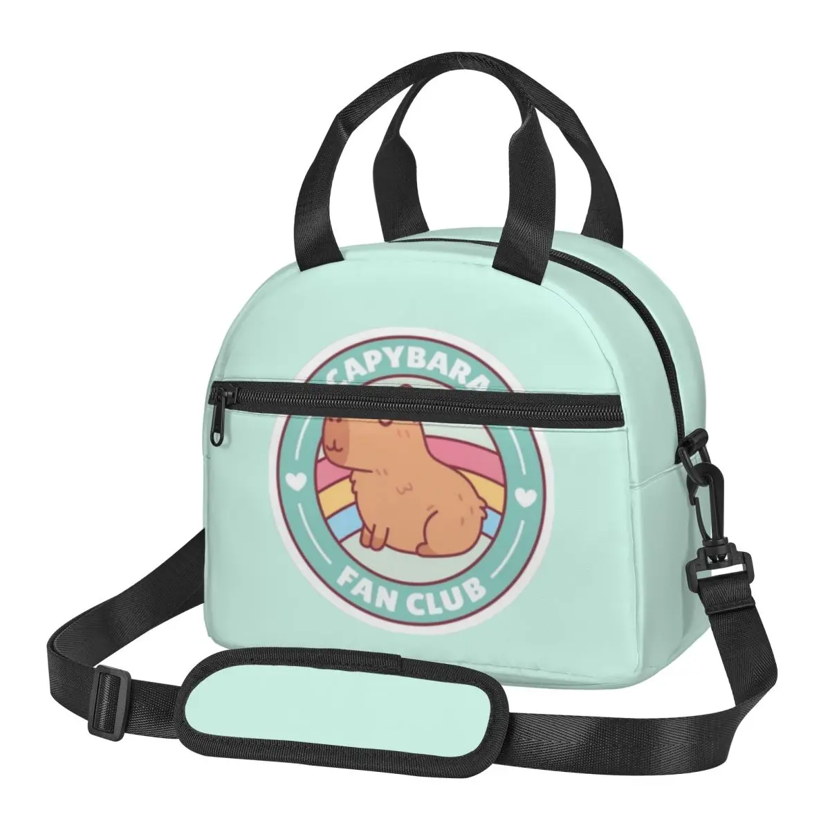 

Capy-bara Insulated Lunch Bags for School Office Sport Car Portable Cooler Thermal Bento Box Women Children