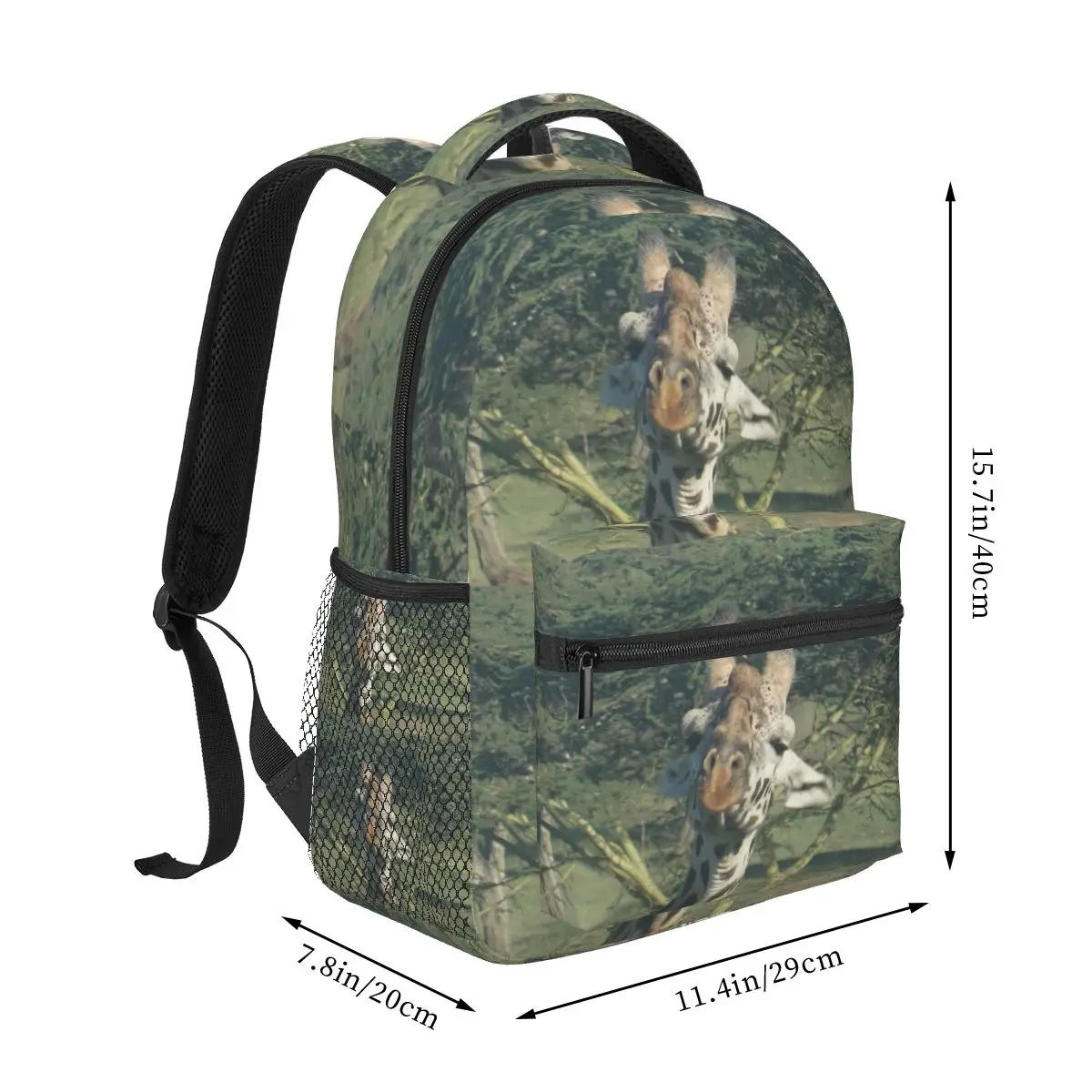 Silly Or Sassy Giraffe Backpack Student Boys Girls BookBag Children School Bag Laptop Shoulder Bags for Men Women