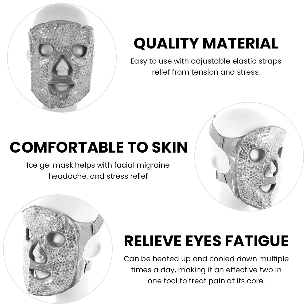 SPA ijskoude en warme warmte volgelaats oogmasker slaapmasker voor het verminderen van donkere kringen, gezichtsbehandeling huidverzorging schoonheidsverjonging