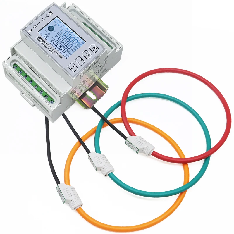 TAC4371CT-RC Ethernet Interface Energy Meter Modbus TCP Bidirectional 230VAC With 3PCS Rogowski RS485