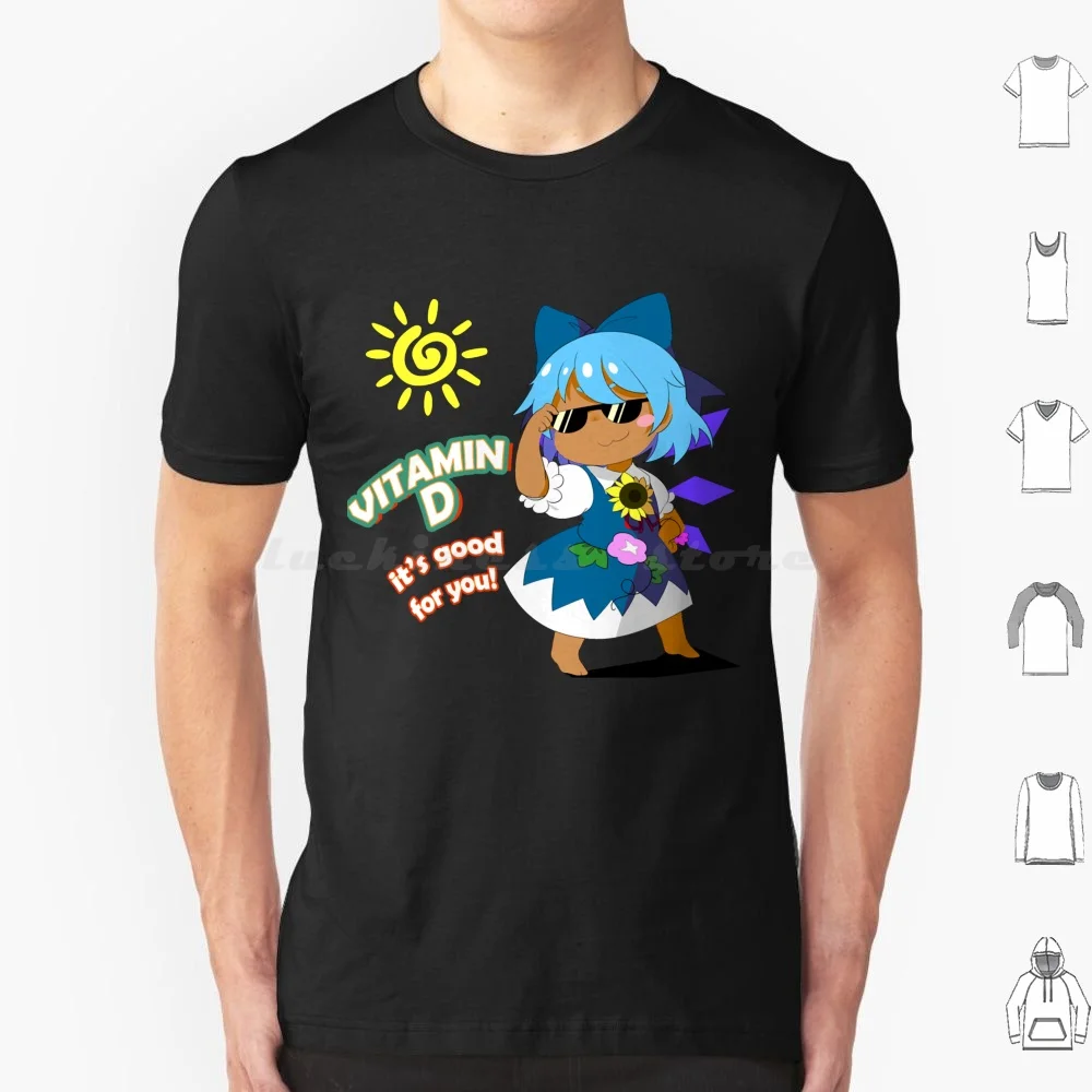 Vitamin D Tanned Cirno Essential T Shirt Men Women Kids 6xl Vitamin D Tanned Cirno Essential