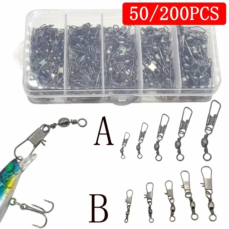 50/200 pieces of fishing connectors and small fishing accessories