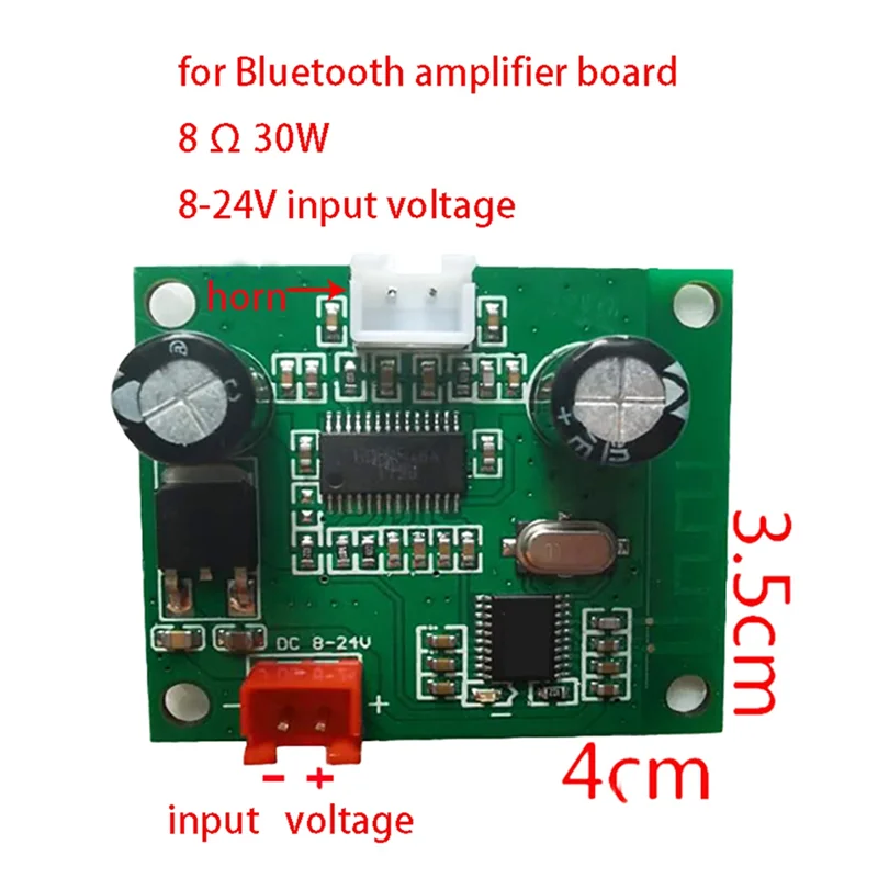 Best-2PCS 30W + 30W Bluetooth Power Amplifier Dua Arah Stereo TWS Speaker Suara Modul Papan Penerima Audio Amplifier Papan Tahan Lama
