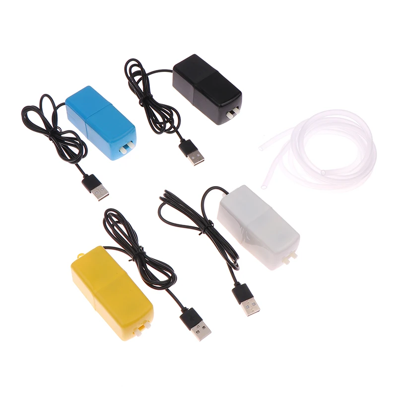 Aquarium Oxygen Air Pump USB Small Oxygenator For Fish Tank Silent Air Compressor Mini Aerator Portable Fish Tank Accessories