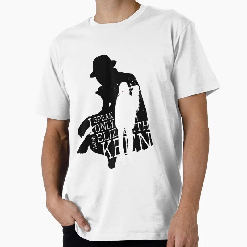 

I Speak Only With Lizzie The Blacklist Raymond Red Reddington Gift shirt for man tv series Graphic Clothes All size Tops S-6XL