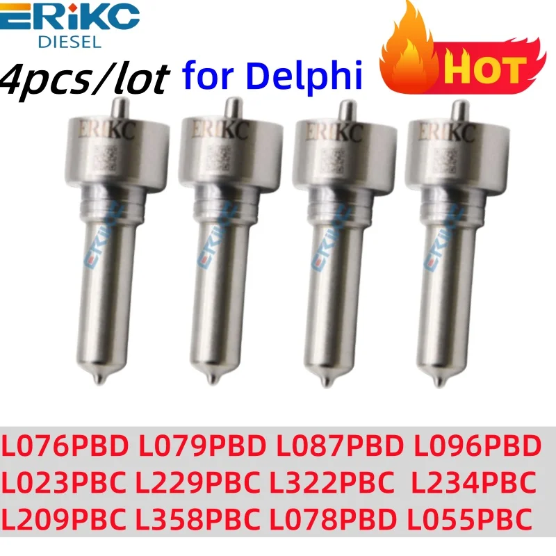 4PCS L076PBD L079PBD L087PBD L096PBD Commmon Rail Nozzle L023PBC L229PBC L322PBC  L234PBC L209PBC L358PBC L078PBD L055PBC