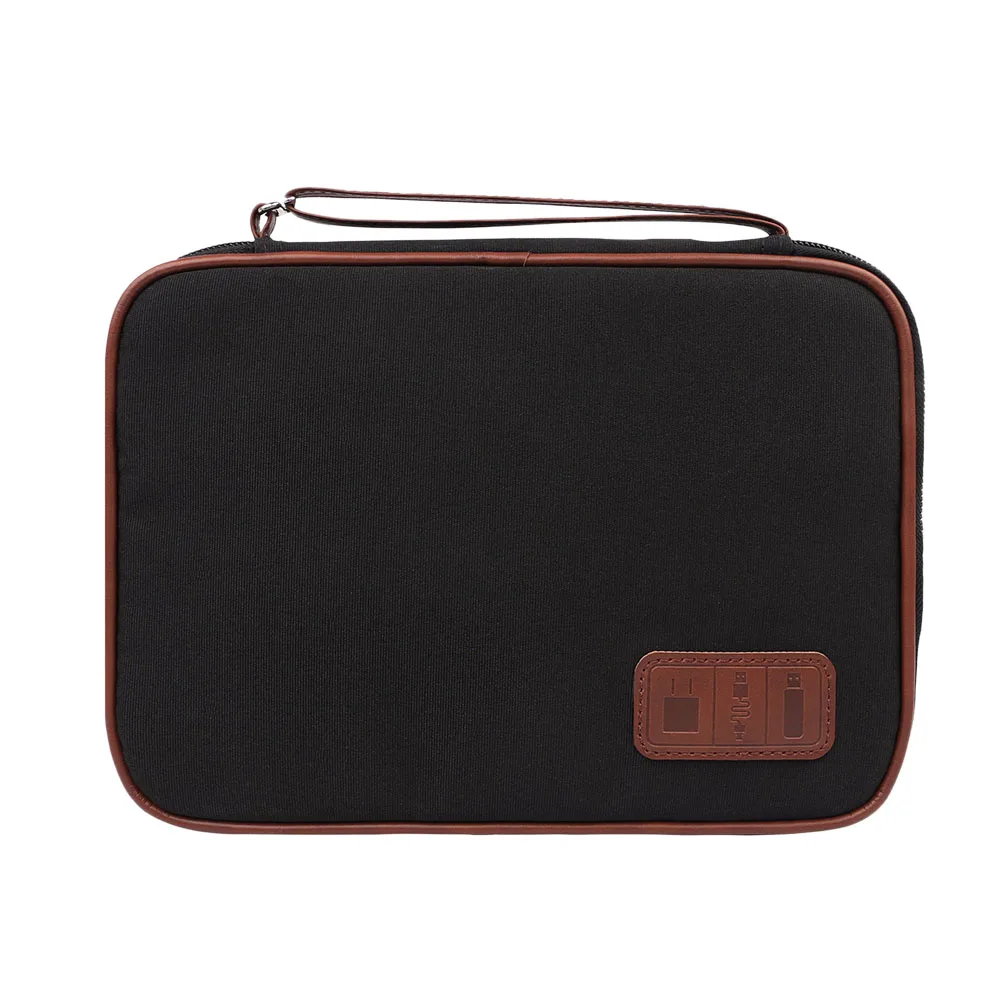 

Waterproof Storage Bag Multifunctional Electronics Accessories Organizer Travel Portable Padded Zipper Bag for Cables Chargers