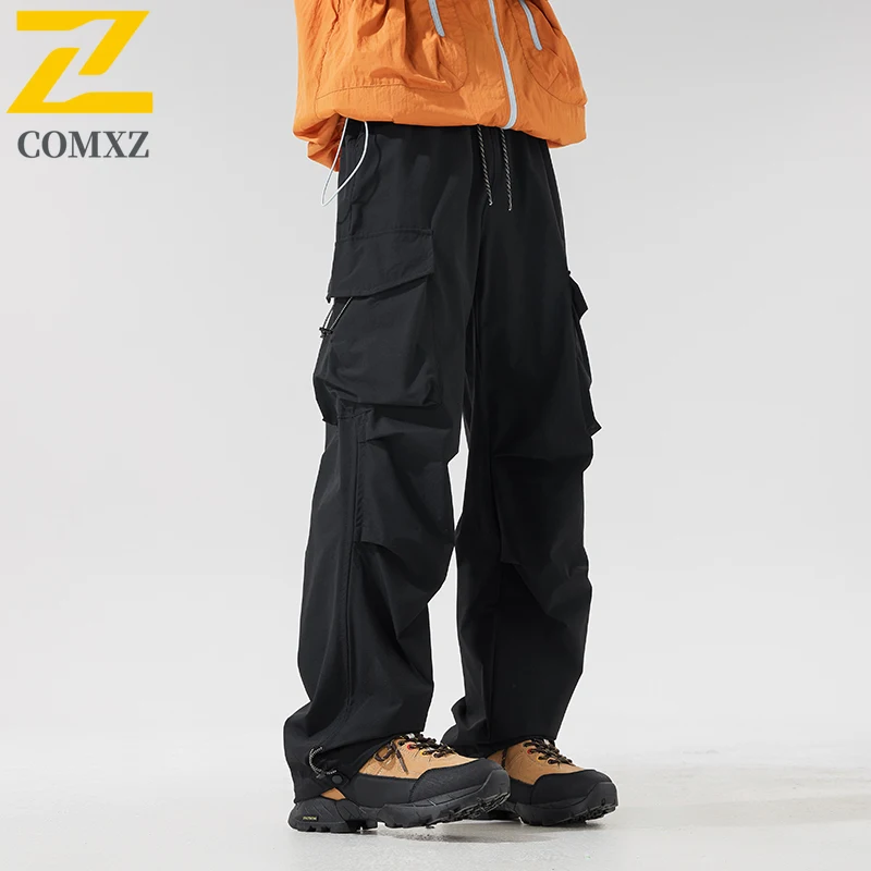 السراويل الرجعية 2025 الرجال جديد ربيع الخريف الشارع الشهير فضفاضة تناسب Sweatpants غير رسمية الحد الأدنى تنوعا خفيفة الوزن السراويل البضائع