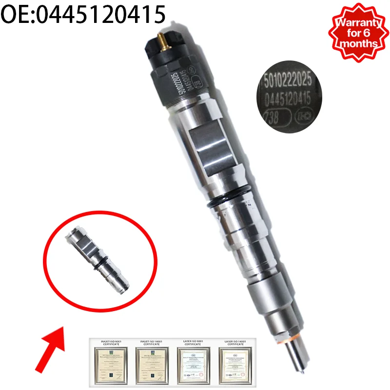 

Brand new high-quality common rail fuel injector 0445120415, common rail fuel injector for Man MC13 200V10100-6127