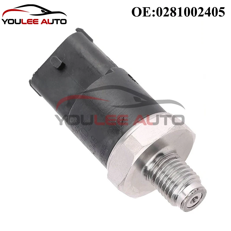 New OEM 0281002405 Fuel Rail Pressure Sensor For Renault Fiat Ducato BMW Hyundai Peugeot Boxer Citroen Relay Jumper Auto Parts