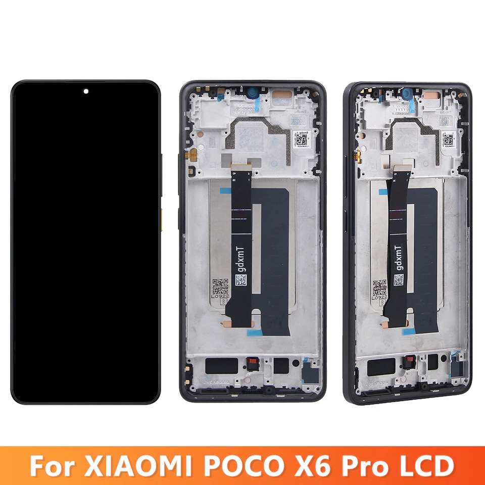 【スッシー】ジャンク　Poco X6 Pro 一部パーツ交換済み X6Pro Screen For Xiaomi Poco X6 Pro 2311DRK48G LCD Display Touch