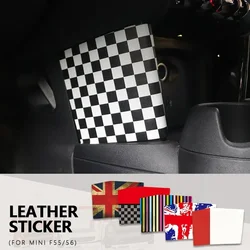 For Mini Cooper F55 F56 F57 For mini cooper Accessories Car Interior Sticker Leather USB Panel Side Sticker