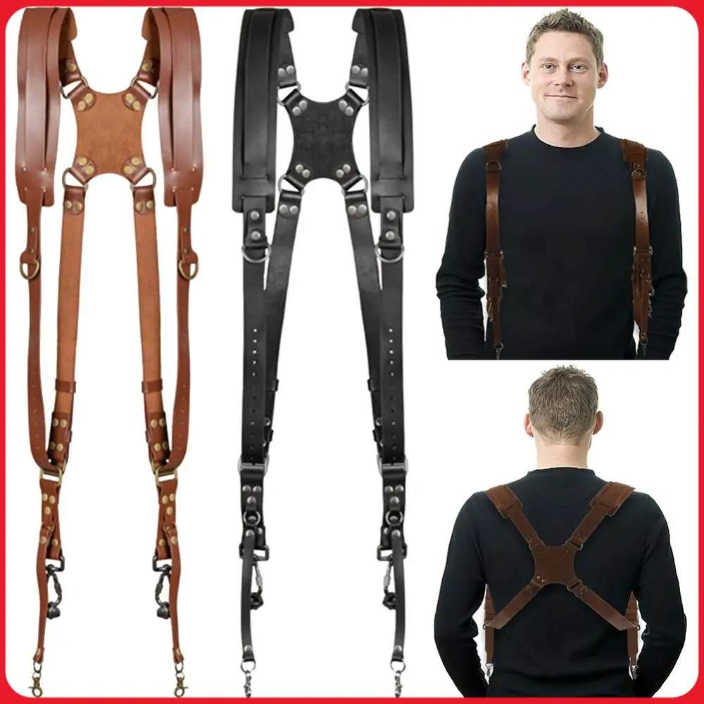 

Ремень для крепления камеры на плечо, регулируемый, для двух камер, портативное оборудование для уличной фотографии