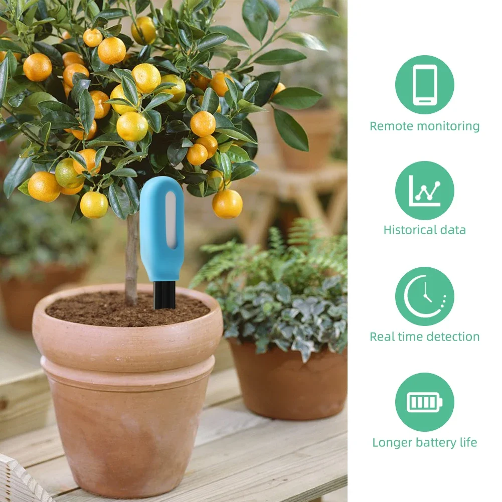 Tuya 2In1 Bluetooth Soil Tester Moisture Temperature Humidity Sensor Wireless Earth Hygrometer for Planting Garden Potted Lawn